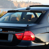 W-Power ABS VIP-Style Rear Widow Roof Visor Wing Spoiler For 2006 - 2011 BMW 3-Series E90 M3 Sedan -Carbon Fiber Look