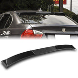 W-Power ABS VIP-Style Rear Widow Roof Visor Wing Spoiler For 2006 - 2011 BMW 3-Series E90 M3 Sedan -Carbon Fiber Look