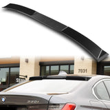 W-Power ABS VIP-Style Rear Widow Roof Visor Wing Spoiler For 2019- 2023 BMW 3-Series G20 G80 M3 Sedan -Carbon Fiber Look