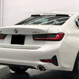 W-Power ABS VIP-Style Rear Widow Roof Visor Wing Spoiler For 2019- 2023 BMW 3-Series G20 G80 M3 Sedan -Pearl White