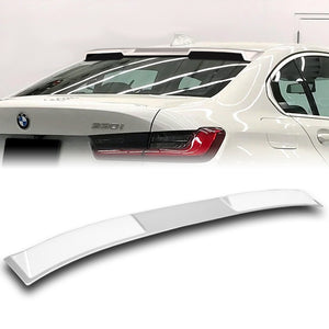 W-Power ABS VIP-Style Rear Widow Roof Visor Wing Spoiler For 2019- 2023 BMW 3-Series G20 G80 M3 Sedan -Pearl White