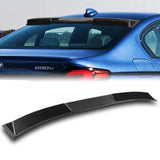 W-Power ABS VIP-Style Rear Widow Roof Visor Wing Spoiler For 2017- 2023 BMW 5-Series G30 F90 M5 Sedan -Carbon Fiber Look