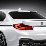 W-Power ABS VIP-Style Rear Widow Roof Visor Wing Spoiler For 2017- 2023 BMW 5-Series G30 F90 M5 Sedan -Pearl White