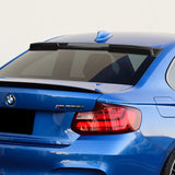 W-Power ABS VIP-Style Rear Widow Roof Visor Wing Spoiler For 2014- 2021 BMW 2-Series F22 F87 M2 Coupe -Carbon Fiber Look