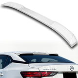 W-Power ABS VIP-Style Rear Widow Roof Visor Wing Spoiler For 2020- 2024 Nissan Sentra Sedan -Pearl White