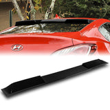 W-Power ABS VIP-Style Rear Widow Roof Visor Wing Spoiler For 2010- 2016 Hyundai Genesis Coupe -Pearl Black