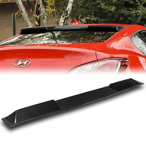 W-Power ABS VIP-Style Rear Widow Roof Visor Wing Spoiler For 2010- 2016 Hyundai Genesis Coupe -Carbon Fiber Look