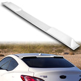 W-Power ABS VIP-Style Rear Widow Roof Visor Wing Spoiler For 2010- 2016 Hyundai Genesis Coupe -Pearl White