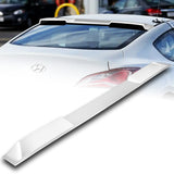 W-Power ABS VIP-Style Rear Widow Roof Visor Wing Spoiler For 2010- 2016 Hyundai Genesis Coupe -Pearl White