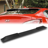 W-Power ABS VIP-Style Rear Widow Roof Visor Wing Spoiler For 2010- 2016 Hyundai Genesis Coupe -Unpainted Matte Black