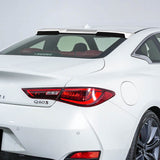 W-Power ABS VIP-Style Rear Widow Roof Visor Wing Spoiler For 2017- 2022 Infiniti Q60 Coupe -Pearl White