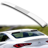 W-Power ABS VIP-Style Rear Widow Roof Visor Wing Spoiler For 2017- 2022 Infiniti Q60 Coupe -Pearl White