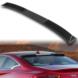 W-Power ABS VIP-Style Rear Widow Roof Visor Wing Spoiler For 2017- 2022 Infiniti Q60 Coupe -Unpainted Matte Black