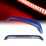 Rear Trunk Lip Spoiler Wing For 1996-2000 Honda Civic Coupe 2-Door With LED Brake Light -ABS Painted Blue