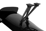 Type-1 GT-Style Adjustable Bracket Rear Trunk Lip Universal Spoiler Wing 57" -ABS Painted Black