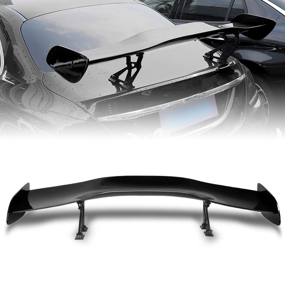 Type-1 GT-Style Adjustable Bracket Rear Trunk Lip Universal Spoiler Wing 57