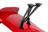 Type-1 GT-Style Adjustable Bracket Rear Trunk Lip Universal Spoiler Wing 57" -ABS Painted Red