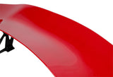 Type-1 GT-Style Adjustable Bracket Rear Trunk Lip Universal Spoiler Wing 57" -ABS Painted Red