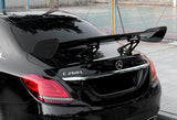 Type-2 GT-Style Adjustable Bracket Rear Trunk Lip Universal Spoiler Wing 57" -ABS Painted Black