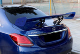 Type-2 GT-Style Adjustable Bracket Rear Trunk Lip Universal Spoiler Wing 57" -ABS Painted Blue