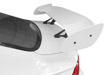 Type-2 GT-Style Adjustable Bracket Rear Trunk Lip Universal Spoiler Wing 57" -ABS Painted White