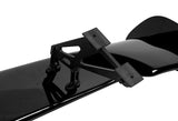 Type-3 GT-Style Adjustable Bracket Rear Trunk Lip Universal Spoiler Wing 57" -ABS Painted Black