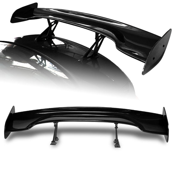 Type-3 GT-Style Adjustable Bracket Rear Trunk Lip Universal Spoiler Wing 57