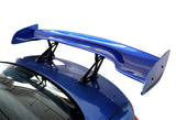 Type-3 GT-Style Adjustable Bracket Rear Trunk Lip Universal Spoiler Wing 57" -ABS Painted Blue