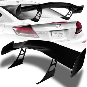 GT1-Style Down Force Racing Rear Trunk Lip Universal Spoiler Wing 57" -ABS Painted Black