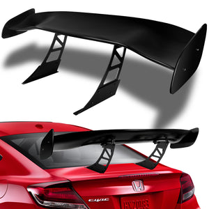 GT2-Style Down Force Racing Rear Trunk Lip Universal Spoiler Wing 57" -ABS Unpainted Matte Black