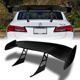 GT2-Style Down Force Racing Rear Trunk Lip Universal Spoiler Wing 57" -ABS Painted Black