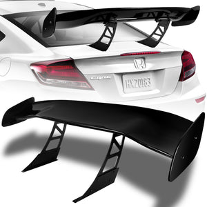 GT2-Style Down Force Racing Rear Trunk Lip Universal Spoiler Wing 57" -ABS Painted Black