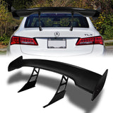 GT3-Style Down Force Racing Rear Trunk Lip Universal Spoiler Wing 57" -ABS Unpainted Matte Black