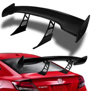 GT3-Style Down Force Racing Rear Trunk Lip Universal Spoiler Wing 57" -ABS Unpainted Matte Black