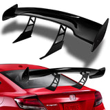 GT3-Style Down Force Racing Rear Trunk Lip Universal Spoiler Wing 57" -ABS Painted Black