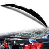 W-Power ABS V-Style Rear Trunk Lip Spoiler Wing For 2011-2016 BMW 5-Series/M5 F10 F18  -Pearl Black