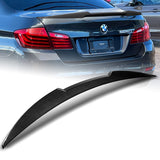 W-Power ABS V-Style Rear Trunk Lip Spoiler Wing For 2011-2016 BMW 5-Series/M5 F10 F18  -Carbon Fiber Look