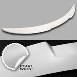 W-Power ABS V-Style Rear Trunk Lip Spoiler Wing For 2011-2016 BMW 5-Series/M5 F10 F18  -Pearl White