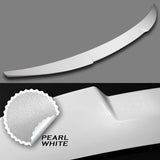 W-Power ABS V-Style Rear Trunk Lip Spoiler Wing For 2014-2022 Infiniti Q50 Sedan -Pearl White