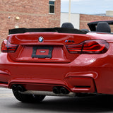 W-Power ABS PSM-Style Rear Trunk Lip Spoiler Wing For 2014-2020 BMW F33 F83 Convertible -Carbon Fiber Look