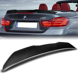 W-Power ABS PSM-Style Rear Trunk Lip Spoiler Wing For 2014-2020 BMW F33 F83 Convertible -Carbon Fiber Look