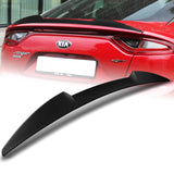 W-Power ABS V-Style Duckbill Rear Trunk Lip Spoiler Wing For 2018-2023 Kia Stinger -Unpainted Matte Black