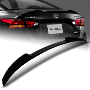 W-Power ABS V-Style Rear Trunk Lip Spoiler Wing For 2019-2024 Nissan Altima -Pearl Black