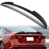 W-Power ABS V-Style Rear Trunk Lip Spoiler Wing For 2019-2024 Nissan Altima -Unpainted Matte Black