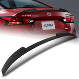 W-Power ABS V-Style Rear Trunk Lip Spoiler Wing For 2019-2024 Nissan Altima -Unpainted Matte Black