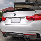 W-Power ABS V-Style Rear Trunk Lip Spoiler Wing For 2014-2020 BMW 4-Series F32 Coupe -Pearl Black