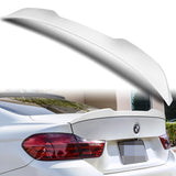 W-Power ABS V-Style Rear Trunk Lip Spoiler Wing For 2014-2020 BMW 4-Series F32 Coupe -Pearl White