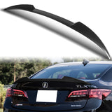 W-Power ABS V-Style Rear Trunk Lip Duckbill Spoiler Wing For 2015-2020 Acura TLX -Carbon Fiber Look