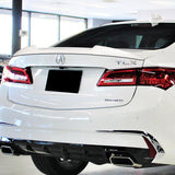 W-Power ABS V-Style Rear Trunk Lip Duckbill Spoiler Wing For 2015-2020 Acura TLX -Pearl White