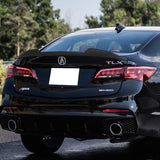 W-Power ABS V-Style Rear Trunk Lip Duckbill Spoiler Wing For 2015-2020 Acura TLX -Unpainted Matted Black